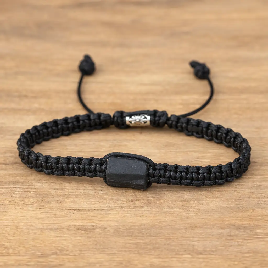 Czarny turmalin - bransoletka
