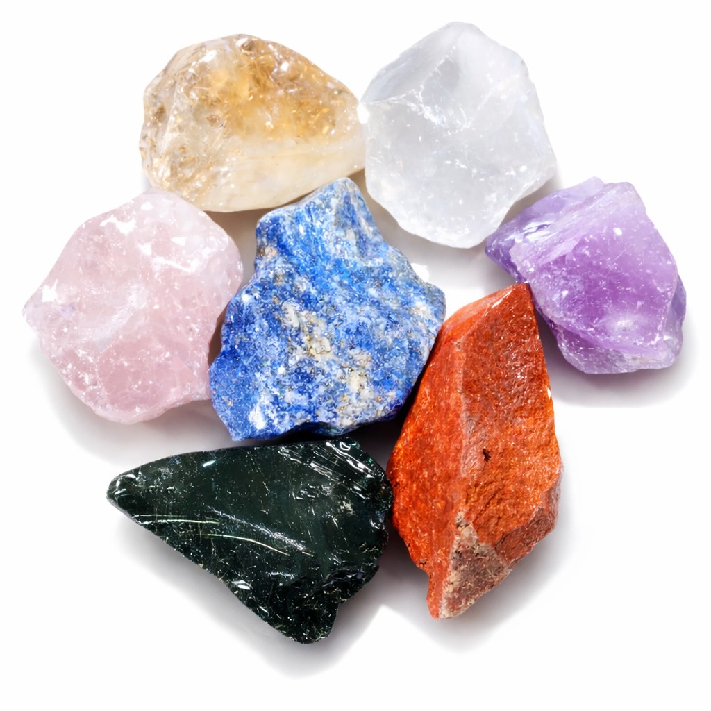 Zestaw 7 czakr - surowe kamienie Zestaw 7 czakr - surowe kamienie