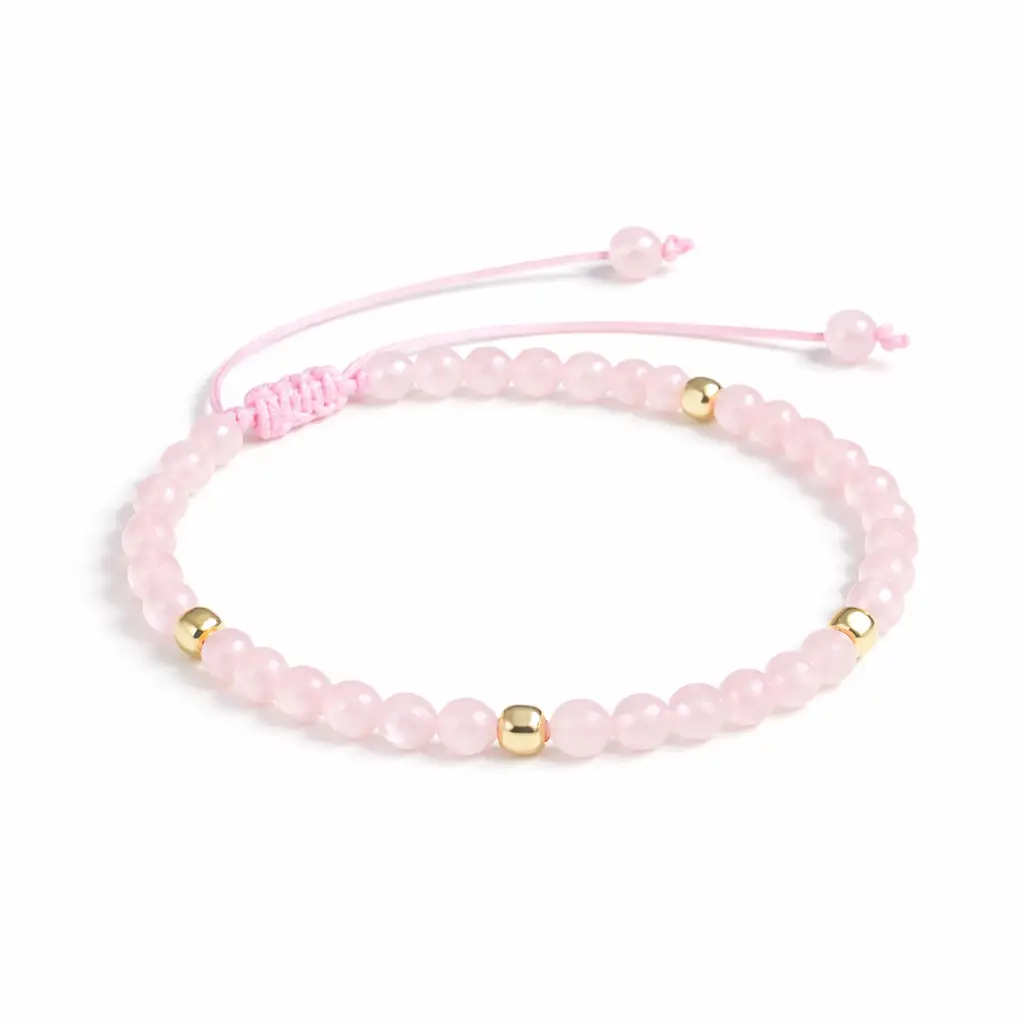 Bransoletka Kwarc Różowy (1) Bransoletka Kwarc Różowy