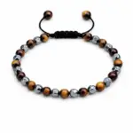 Bransoletka tygrysie oko i hematyt