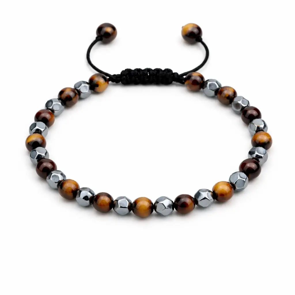 Bransoletka tygrysie oko i hematyt Bransoletka tygrysie oko i hematyt