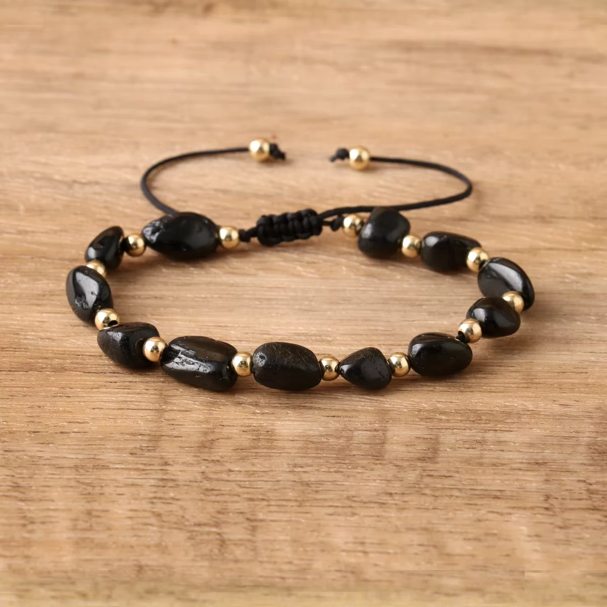 Bransoletka Czarny Agat