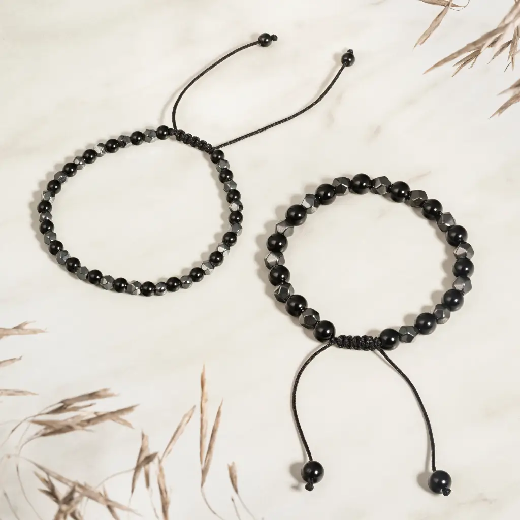 009 Hematyt i Czarny Agat – Siła i Równowaga-A