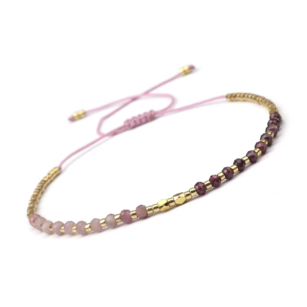 Bransoletka-granat-i-kwarc-truskawkowy