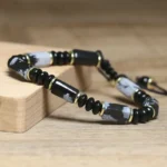 Bransoletka z Kamienia Obsydian Śnieżny-2