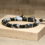 Bransoletka z Kamienia Obsydian Śnieżny-2