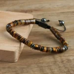 Męska Bransoletka z Kamieniem Tygrysie Oko