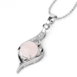 naszyjnik kwarc różowy