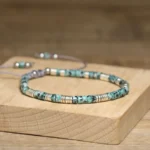 Bransoletka Regulowana z Turkusem Afrykanskim