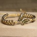 Bransoletka z Kwarcem Dymnym - Motyl