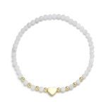 Bransoletka z Kamieniem Księżycowym - Serce