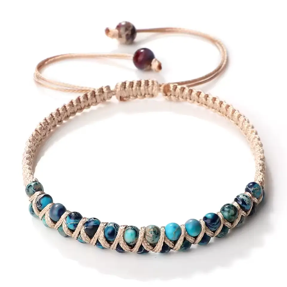 bransoletka z jaspisu cesarskiego bransoletka z jaspisu cesarskiego