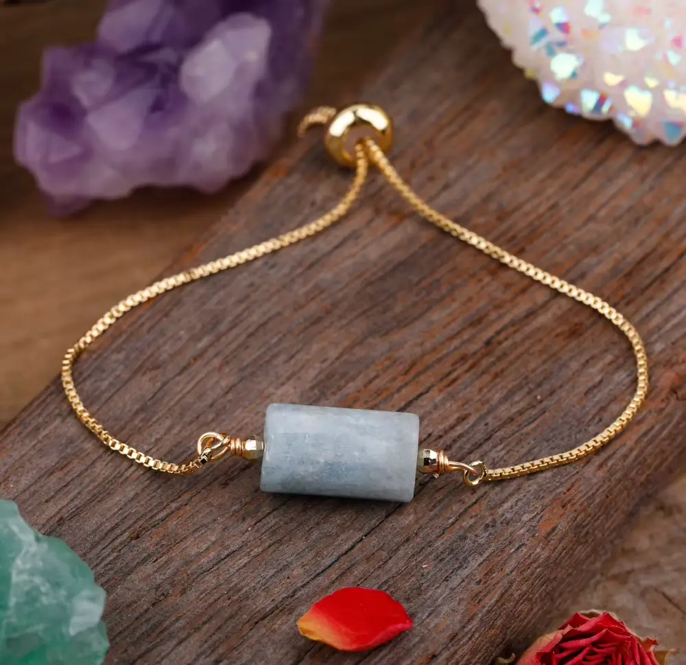 Bransoletka akwamaryn Bransoletka akwamaryn