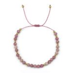 Bransoletka Rodonit na sznurku