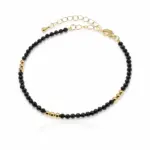 Bransoletka z czarnych turmalinów