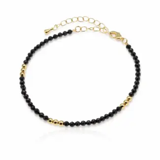 Bransoletka z czarnych turmalinów