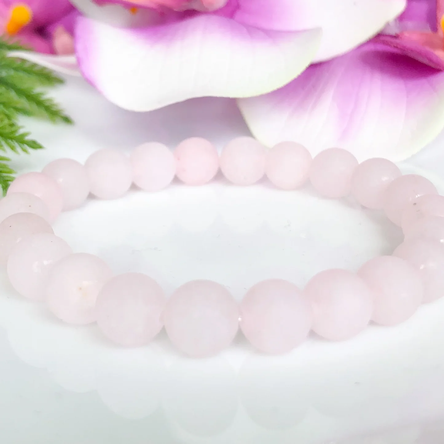 Kwarc różowy -bransoletka