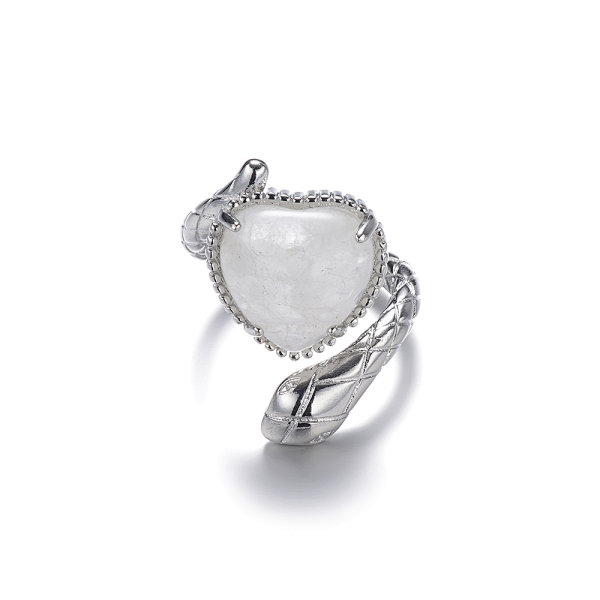 Pierścionek kryształ górski