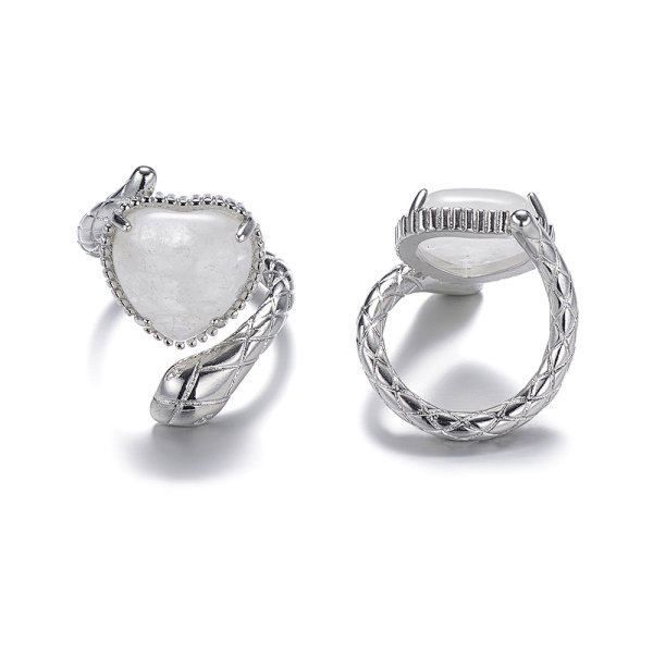 Pierścionek z kryształem górskim