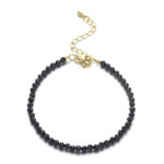 Bransoletka z czarnych turmalinów