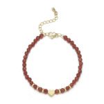 Bransoletka Regulowana z Karneolem - Serce