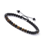 Tygrysie Oko i Czarny Agat - Bransoletka