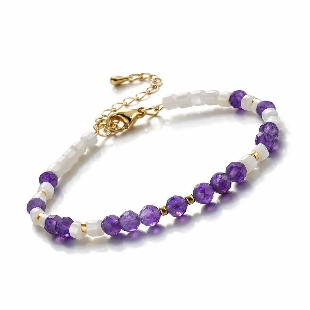 Ametyst i masa perłowa