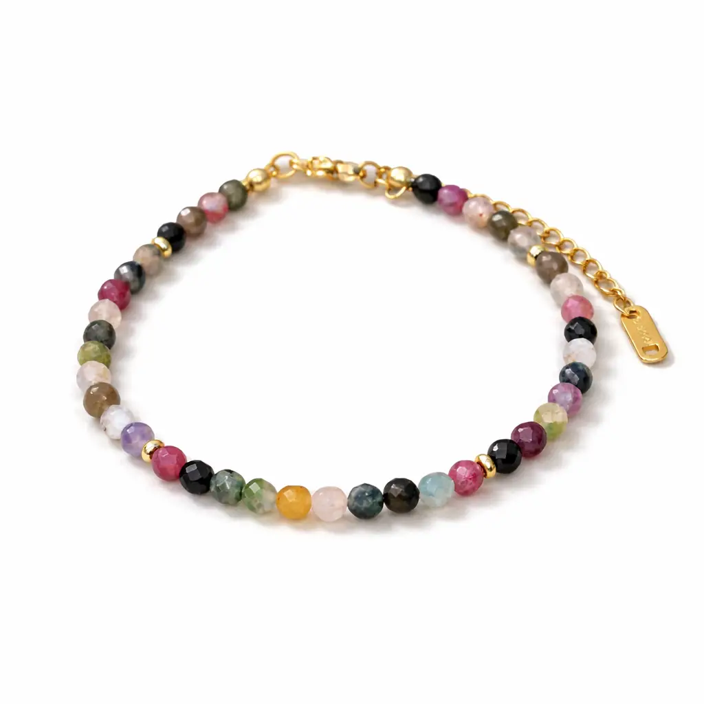 Bransoletka turmalin wielobarwny