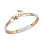 Kamień księżycowy i kamień słoneczny - bransoletka