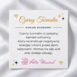 Czarny Turmalin – karta z opisem właściwości kamienia