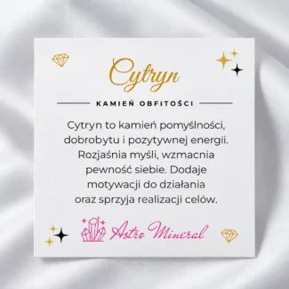 Cytryn - karta z opisem właściwości kamienia