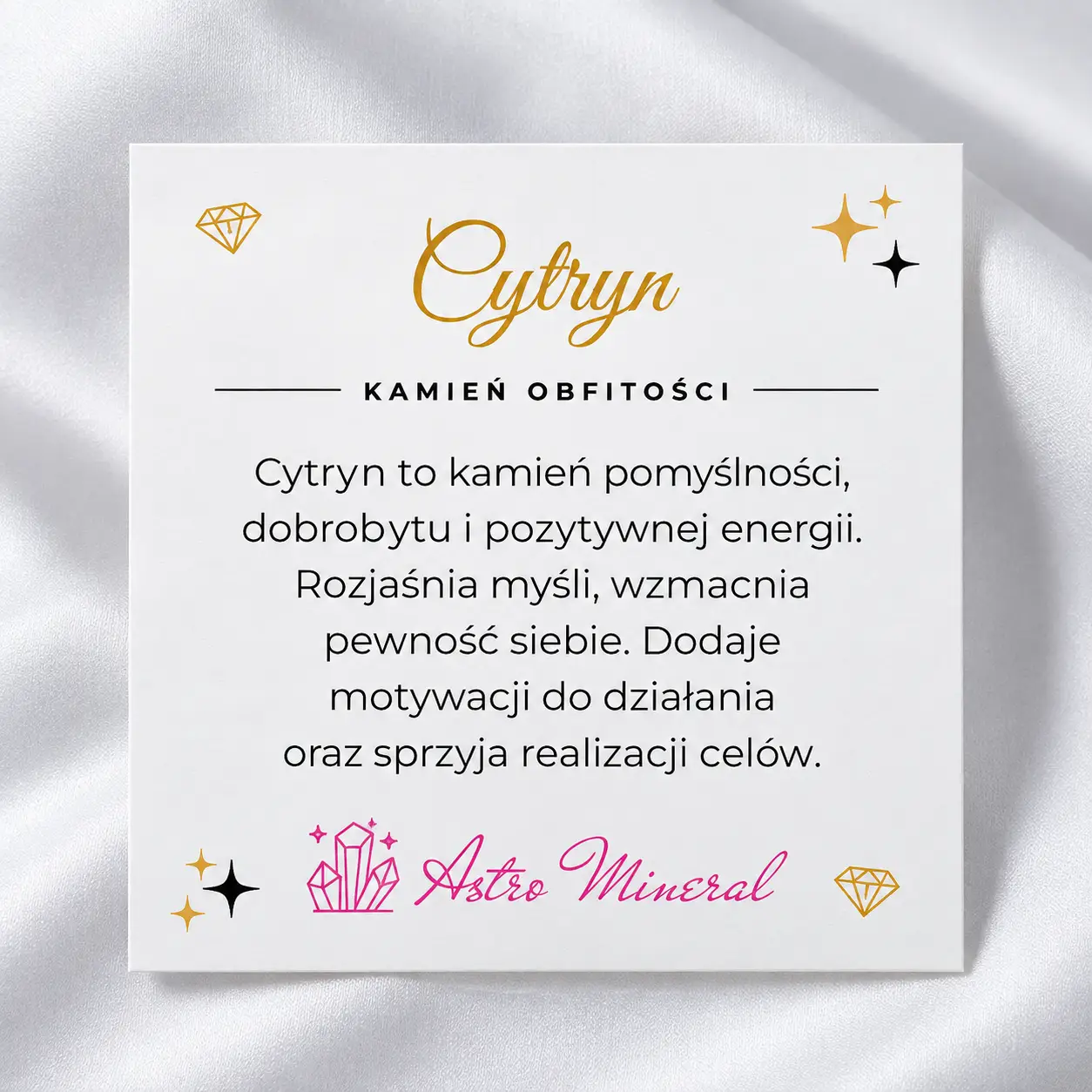 Cytryn - karta z opisem właściwości kamienia