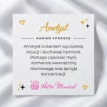 Ametyst – karta z opisem właściwości kamienia